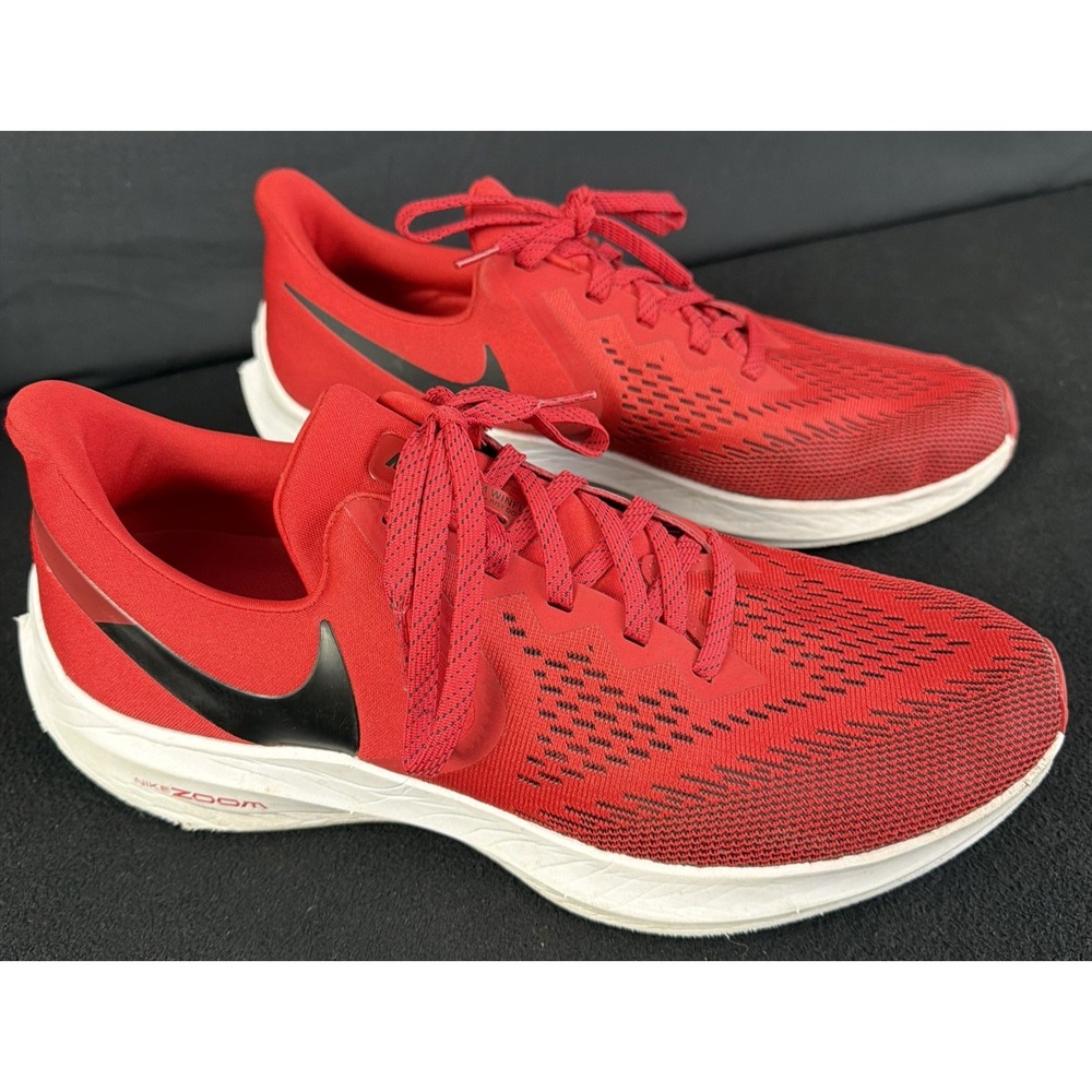 Nike Zoom Winflo Men's Red  Running Shoes Sneakers Size 11.5